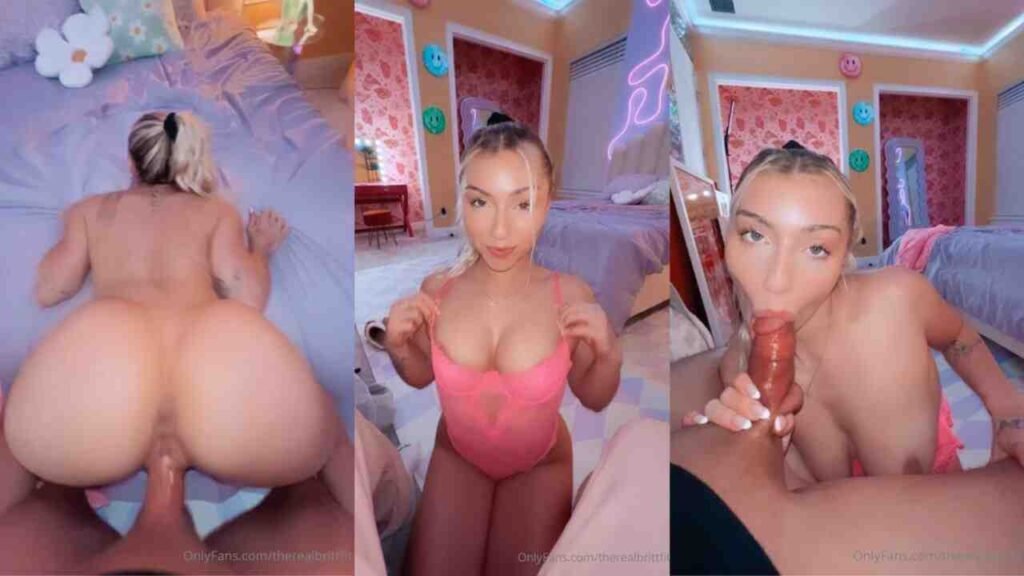 Therealbrittfit Porn Video With Pink Lingerie Leaked