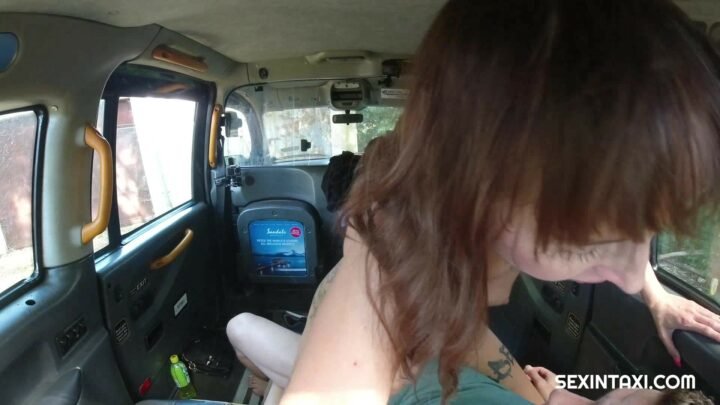 SexInTaxi – Joana Intense Tattooed bitch gets a very special cream from his hard dick